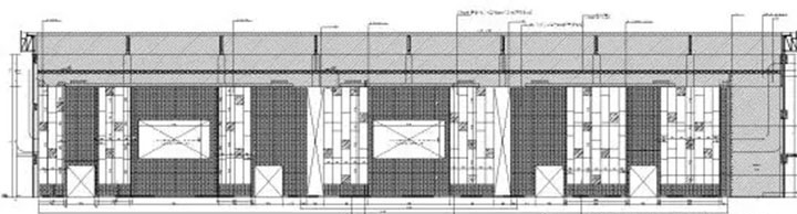 宴會(huì)廳側(cè)墻立面布置圖